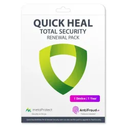 Quick Heal Total Security Antivirus 1 User 1 Year Antivirus (Renewal)