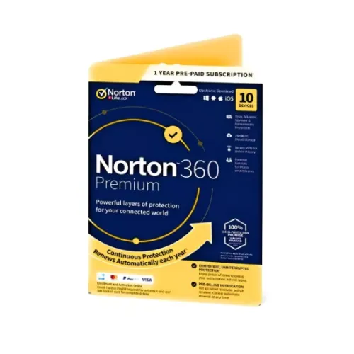 Norton 360 Premium Total Security 10 User 1 Year